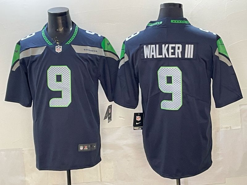 Men 2026 Seattle Seahawks #9 Walker iii Blue Nike Limited NFL Jersey 01->seattle seahawks->NFL Jersey